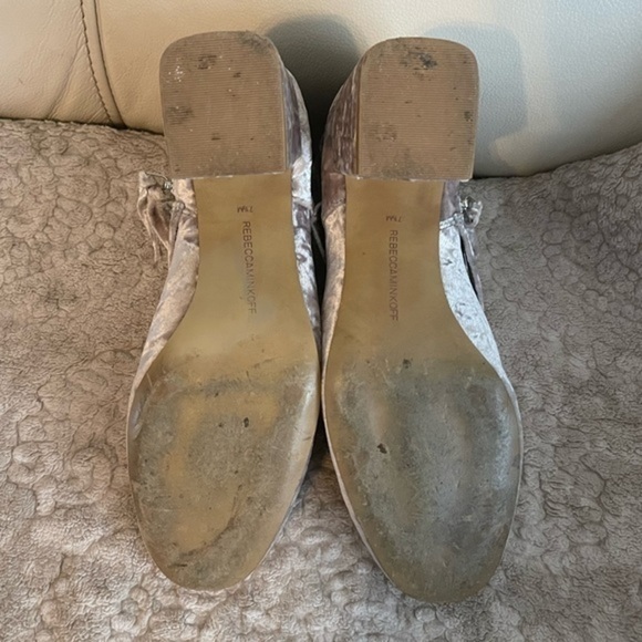 Rebecca Minkoff velvet booties - Taupe - 7 1/2 M - Picture 4 of 4